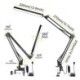 10-Level Brightness Long Arm Folding LED Desk Lamp USB Clip Type Table Bedside Reading Lamp