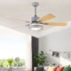 For Dining Living Room Bedroom, Modern Suspended Ceiling Fan Lamp With Led Light