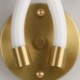 2 Light Creativity Sconce Wall Lamp Copper Sheep Horn Modern LED Wall Light