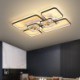 Acrylic LED Ceiling Fan with Light Bedroom Decor Ventilator Lamp