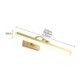 Rectangle Brass Wall Lamp Bedroom Living Room Nordic LED Mirror Front Light