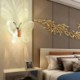 Bubble Wall Sconce Butterfly Shape Wall Lamp Bedside Light Nordic LED Wall Light