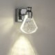 Nordic LED Wall Light Crystal Bubble Wall Sconce Sector Shape Hallway Bedside Light