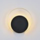 Black Circular Wall Sconce Creative Lamp Bedside Hallway Lighting Modern Style Wall Light