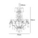 Elegant Chandelier Bedroom Living Room Retro Style Wood Pendant Light