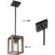 Kitchen Island Living Room Vintage Wood Pendant Lamp Single Light Decor Lamp