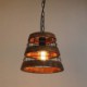 Kitchen Island Office Retro Style Wood Pendant Lamp Single Light Hat Shape Light Fixture