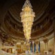 European Luxury Long Pendant Hotel Lobby Villa Elegant Crystal Empire Chandelier