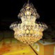 Simple Crystal Pendant Light Bedroom Living Room Modern Gold Empire Chandelier