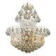 Simple Crystal Pendant Light Bedroom Living Room Modern Gold Empire Chandelier