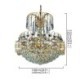 Classic Gold Color Pendant Light Living Room Bedroom Graceful Crystal Chandelier