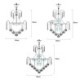 Modern Simple Pendant Light Creative Living Room Study Elegant Crystal Chandelier