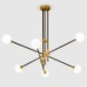 Sputnik Chandelier Geometry Lines Ceiling Light Modern