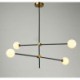 Sputnik Chandelier Geometry Lines Ceiling Light Modern