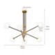 Sputnik Chandelier Geometry Lines Ceiling Light Modern