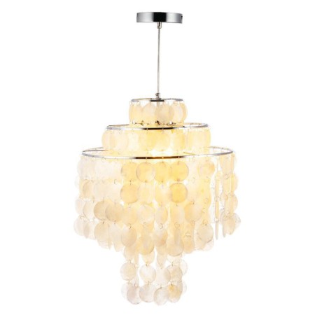 Chandelier Shell Pendant Chrome Craft Bedroom Living Room Dining Room Kitchen Lighting Modern Simple Style