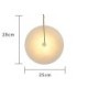 Round Resin Sconce Bedroom Living Room Nordic LED Brass Wall Lamp