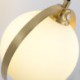 Glass Lamphade Round Sconce Light Bedroom Living Room Nordic Brass Wall Lamp