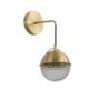 Bedroom Living Room Nordic Brass Wall Lamp Round Sconce Light