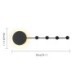 Black Hook Sconce Bedside Hallway Lighting Modern LED Wall Light Circular Wall Lamp