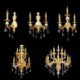 Luxurious Wall Sconce Crystal Drop Lamp Bedside Hallway Lighting European Wall Lamp