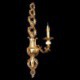 Luxurious Petal Wall Sconce Jade Decoration Lamp Bedside Hallway Lighting European Wall Lamp