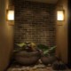 Creative Round Wall Sconce Bedside Stairs Hallway Lighting Vertical Bamboo Wall Light