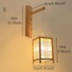 Retro Wall Light Living Room Bedroom Hallway Lighting Woven Bamboo Wall Sconce