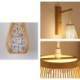 Retro Wall Light Living Room Bedroom Hallway Lighting Woven Bamboo Wall Sconce