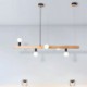 For Living Room Dinning Room Wooden Pendant Light Molecule Chandelier