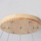 For Living Room Bedroom Wood Chandelier Molecule Pendant Light