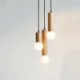 3 Light Hanging Light For Living Room Bedroom Wood Pendant Light