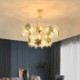 European Home Decor Glass Chandelier with Maple Leaf Pendant Light