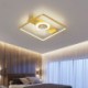 For Living Room, Modern LED Ceiling Fan With Light and Remote Control Ventilador Lamp