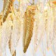 Feather Oval Pendant Light in Artistic Glass Chandelier