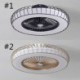 LED Round Ceiling Lamp with Fan for Bedroom, Living Room, and Dining Room