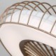 LED Round Ceiling Lamp with Fan for Bedroom, Living Room, and Dining Room