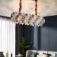 Luxury Pendant Light For Living Room Bedroom European Glass Chandelier Creative Light