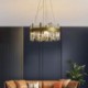 Luxury European Style Glass Chandelier Pendant Light For Villa Restaurant Living Bedroom