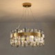 Luxury European Style Glass Chandelier Pendant Light For Villa Restaurant Living Bedroom