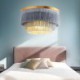 Warm Romantic Tassel Chandeliers Creative Bedroom Hanging Lamp Nordic Decorative Pendant Light