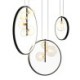 Modern Parlor Dining Room Bar New Nordic Glass Bubbles Circle Led Chandelier