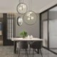 Modern Parlor Dining Room Bar New Nordic Glass Bubbles Circle Led Chandelier