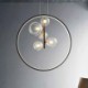 Modern Parlor Dining Room Bar New Nordic Glass Bubbles Circle Led Chandelier