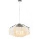 White Shell Shade Ceiling Pendant Lighting For Dining Room Modern Raindrop Chandelier