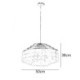 White Shell Shade Ceiling Pendant Lighting For Dining Room Modern Raindrop Chandelier