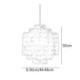 For Dining Room, Modern Classic Pendant Light White Shell Shade Lamp