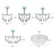 Crystal Ceiling Light For Living Room Hotel Lobby Luxury European Pendant Light