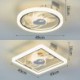 Modern LED Ceiling Fan Light With Remote Control For Bedroom Living Room Ventilador Lighting