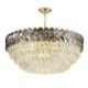 Gold Ceiling Light Fixture for Living Room Hotel Lobby Crystal Pendant Light